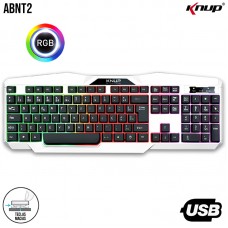 Teclado Gamer USB RGB KP-TE119 Knup - Preto